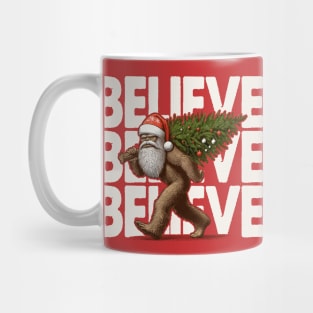 Believe in Bigfoot - Funny Christmas Mug